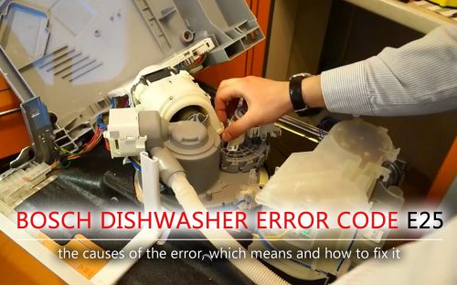 Mã lỗi máy rửa chén Bosch e25
